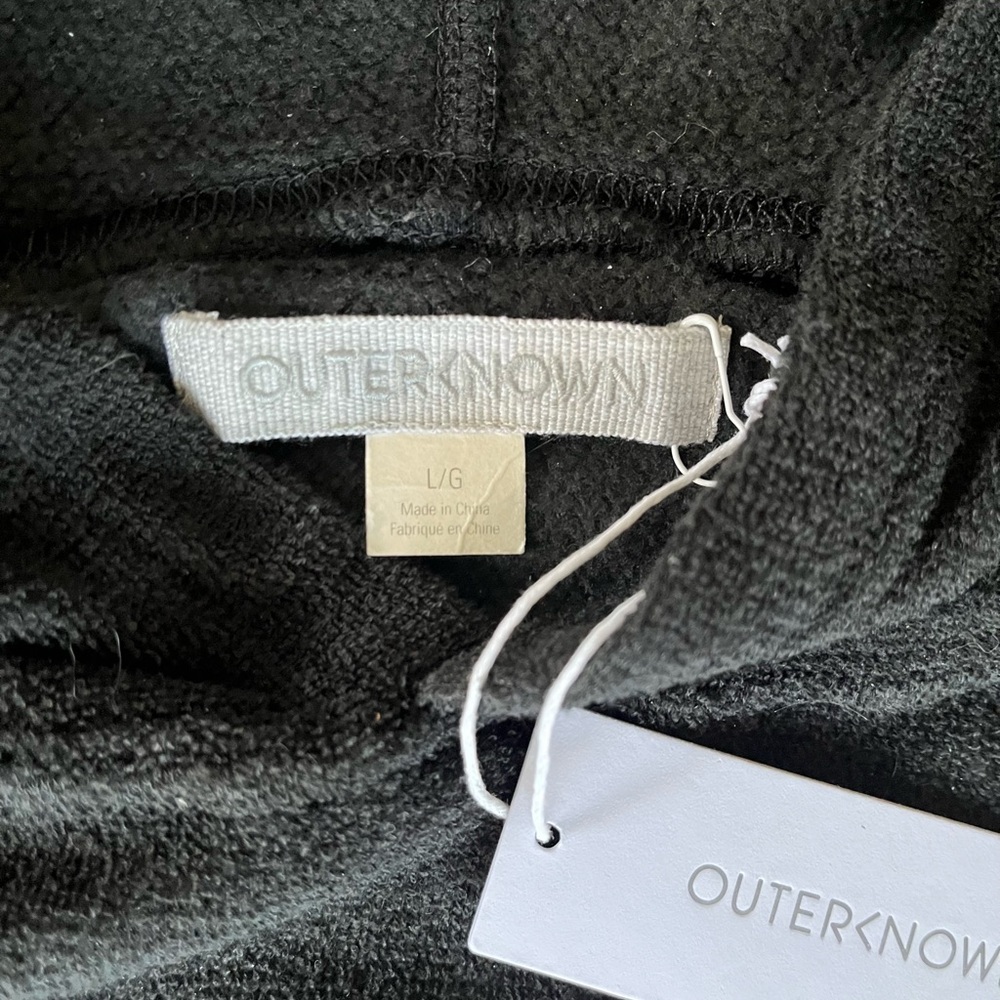 Outerknown Classic Black Hoodie Sweater